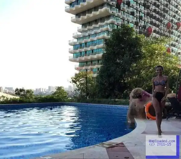 Photos: Agbani Darego shows off her sexy bikini body